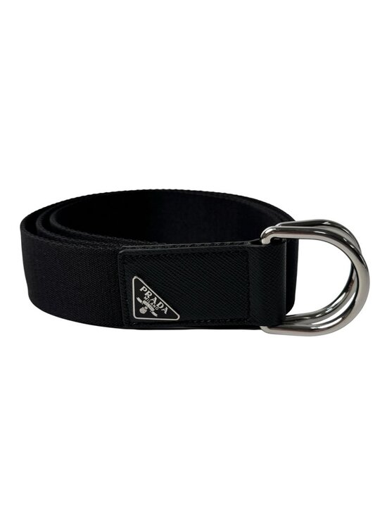 Prada Woven Re-Nylon Triangle Logo Belt main image 4